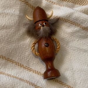 Vintage Wood and Rope Viking Bottle Opener